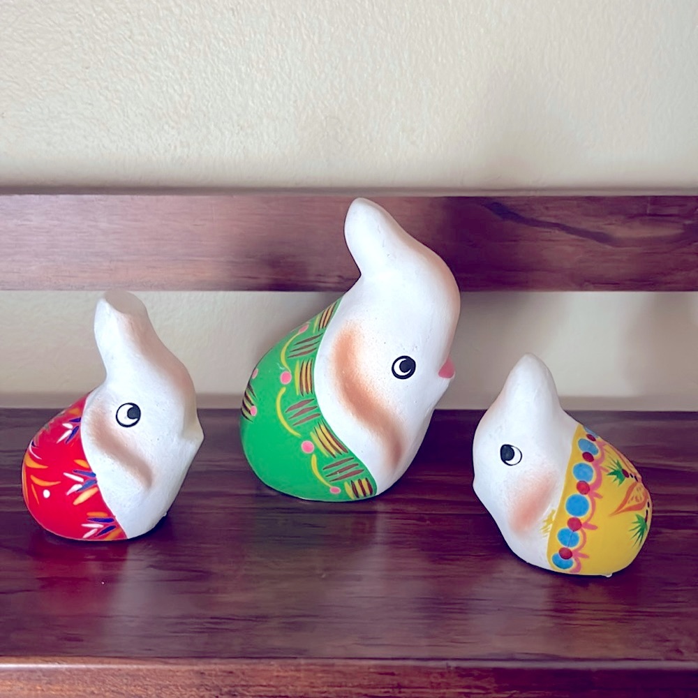 Set of 3 decorative Elephants